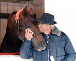 Open image in slideshow, Laz Barrera Kissing Mr. Frisky
