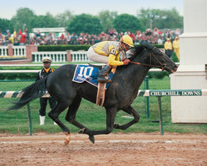 Open image in slideshow, Sunday Silence Winning Kentucky Derby
